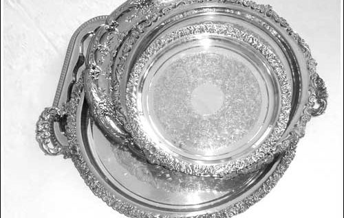 Silver Service Trays French Affair Hire