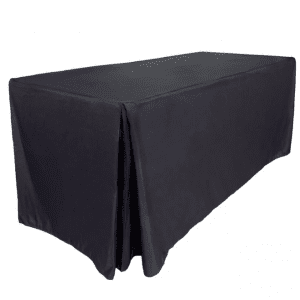 French Affir Hire Black Fitted Tablecloth 1.8