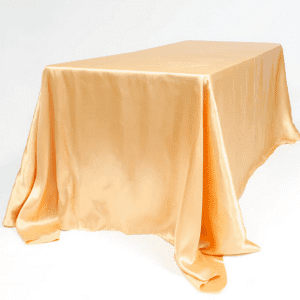 Gold satin Table cloth