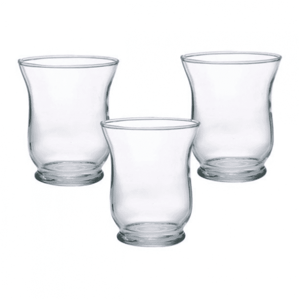 French Affair Hire Clear Glass Hurricane Candle Holder Centerpeice Vase