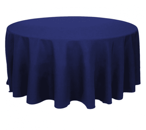 French Affair Hire Navy Round Tablecloth (300cm)